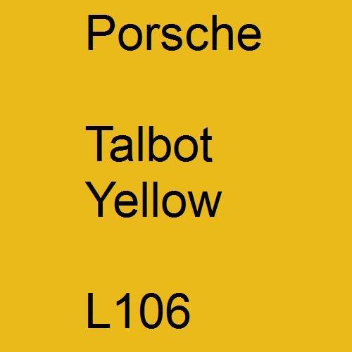 Porsche, Talbot Yellow, L106.